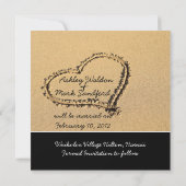 Moderne Beach sparen de Kaarten van de Datum (Achterkant)