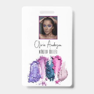 Moderne Beauty Swatch Make-up Kunstenaar Identific Badge