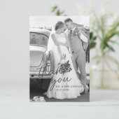 Moderne bedankkaart met Afbeelding (Staand voorkant)