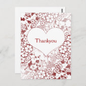 Moderne bedankkaarten briefkaart (Voorkant / Achterkant)