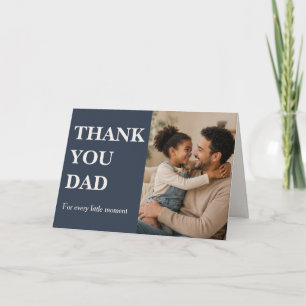 Moderne bedankt papa fotokaart - Vaderdag Kaart