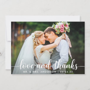 Moderne Bedankt van de liefde voor het script Wedd