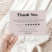 Moderne Bedankt voor uw aankoop Kaart