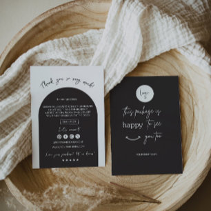 Moderne Bedankt voor uw aankoop Kaart