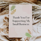 Moderne Bedankt voor uw aankoop Kaart