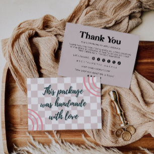 Moderne Bedankt voor uw aankoop Kaart