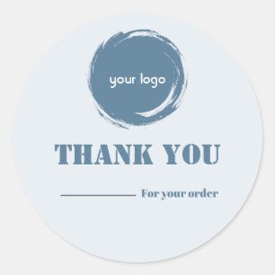 Moderne Bedankt Zakelijke Sticker Gepersonalisee