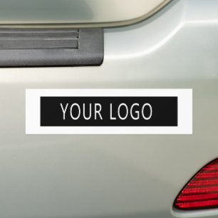 Moderne bedrijfs BedrijfsWitte Logo Bumpersticker