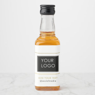 Moderne bedrijfs BedrijfsWitte Logo Likeurfles Etiket