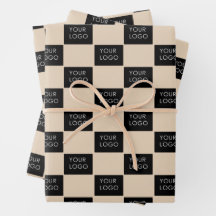 Moderne bedrijfs Logo Promo beige