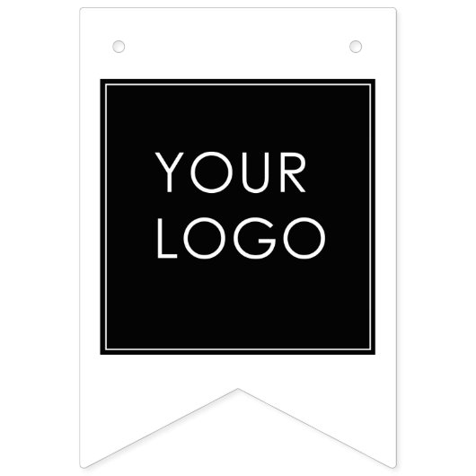 Moderne bedrijfs Logo roze Sjabloon Vlaggetjes (Derde vlag)