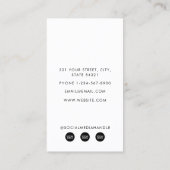 Moderne bedrijfsfoto QR-code aangepaste sociale me Visitekaartje (Achterkant)