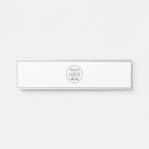 Moderne bedrijfslogo branding deurbordje