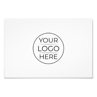 Moderne bedrijfslogo branding foto afdruk
