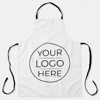 Moderne bedrijfslogo branding schort