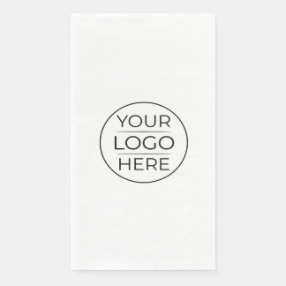 Moderne bedrijfslogo branding servet