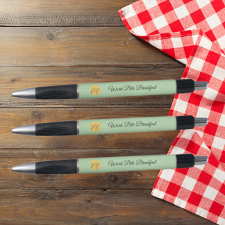 Moderne bedrijfsnaam en logo-promotie pen