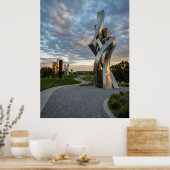 Moderne Beeldentuin Pad Poster (Keuken)