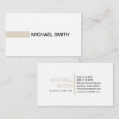 Moderne beenderen - Elegant Professional Plain Whi Visitekaartje (Voorkant / Achterkant)