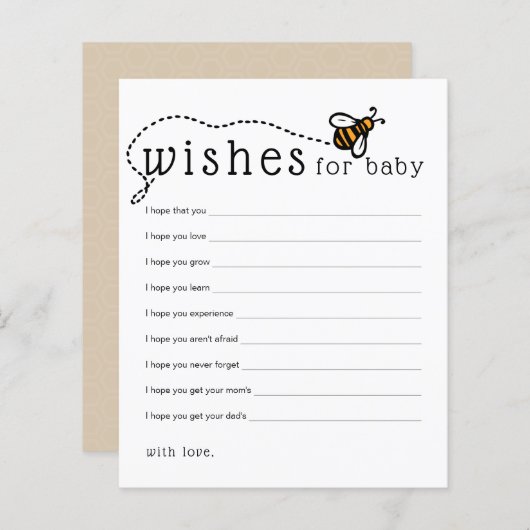 Moderne beenderen voor Baby Advice Card (Voorkant / Achterkant)