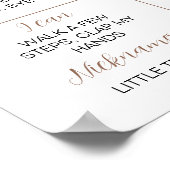 Moderne Beer Ballon Birthday Milestone Sign Poster (Hoek)