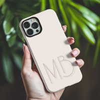 Moderne Beginletters Monogram met Zee Schelpen Hed