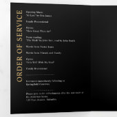 Moderne begrafenis / gedenkteken / viering van het drieluik programma (Binnenzijde eerst)