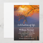 Moderne begrafenis | Herfst van het leven Kaart (Voorkant / Achterkant)