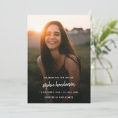 Moderne begrafenis | Orde van de Dag van het Leven Programma (Staand voorkant)