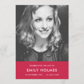 Moderne begrafenis | Roze viering van het Life-pro Programma (Voorkant)