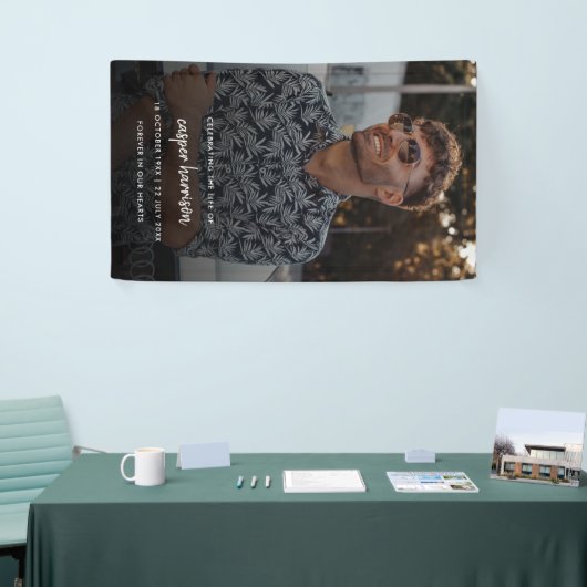 Moderne begrafenis | Viering van de biologie Spandoek (Beurs)