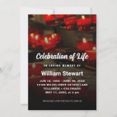 Moderne begrafenis | Viering van de rode kaarsen v Kaart (Voorkant)