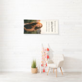 Moderne begrafenis | Viering van Life Photo Cream Spandoek (Insitu)