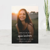 Moderne begrafenis | Volgorde van dienst Programma (Voorkant)