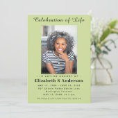 Moderne begrafenisfoto | Viering van het Leven Min Kaart (Staand voorkant)