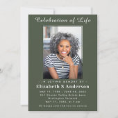 Moderne begrafenisfoto | Viering van het Leven Min Kaart (Voorkant)