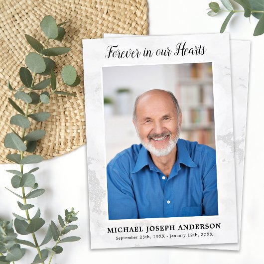 Moderne begrafenissympathie Foto Memorial Prayer K