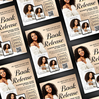 Moderne Beige Auteurs Flyer Boekrelease Introducti