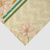 Moderne beige bloemen tissuepapier (Detail)