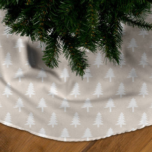 Moderne Beige en witte kerstbomen Kerstboom Rok