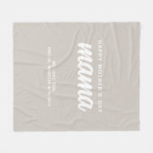 Moderne Beige Mama Kind Namen Moederdag Fleece Deken (Voorkant (Horizontaal))
