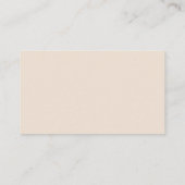 Moderne Beige Script Trouwwebsite Informatiekaartje (Achterkant)