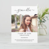 Moderne bekendmaking Afstuderen Bedankkaart (Staand voorkant)