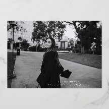 Moderne bekendmaking Afstuderen Folie gedrukt