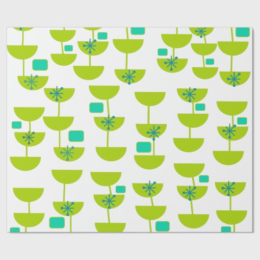 Moderne bekertjes uit de middeleeuwen cadeaupapier (Vlak)