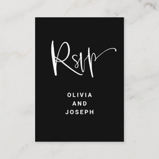 moderne bekleding | Trouwen RSVP met QR-code Informatiekaartje (Achterkant)