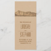 Moderne Bergen Trouwprogramma's Programma (Voorkant)