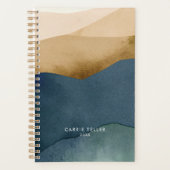 Moderne bergen | Waterverf Papierlandschap Planner (Voorkant)
