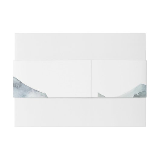 Moderne Bergen Wilderness Bruiloft Uitnodigingen Wikkel (Achterkant Voorbeeld)