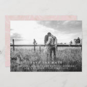 Moderne Bericht | Save the Date Foto (Voorkant / Achterkant)